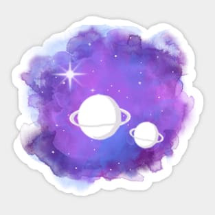 Galaxy Watercolor Sticker